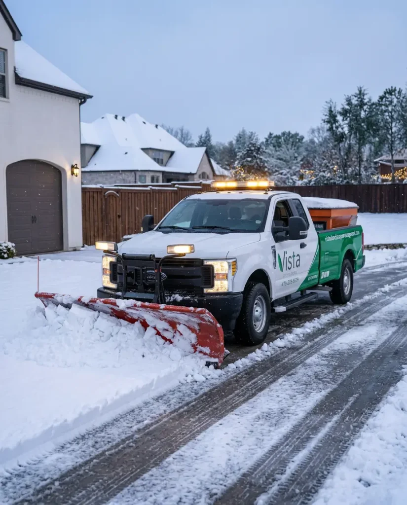 Snow removal and holiday light installation in Springdale, AR